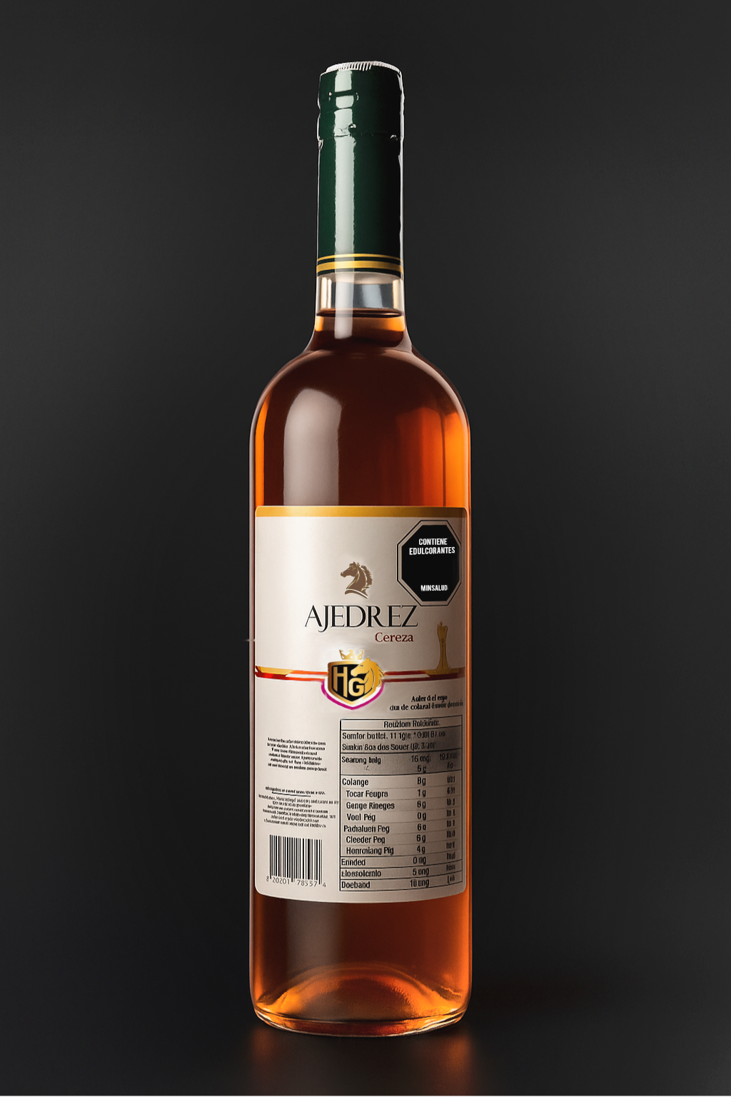 AJEDREZ Cereza - Vino espumoso sin alcohol sabor cereza 750ml