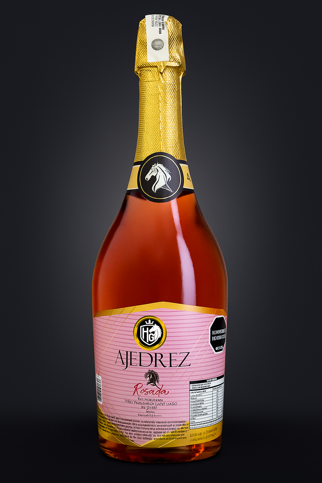 AJEDREZ Rosado - Champaña espumosa sin alcohol 750ml